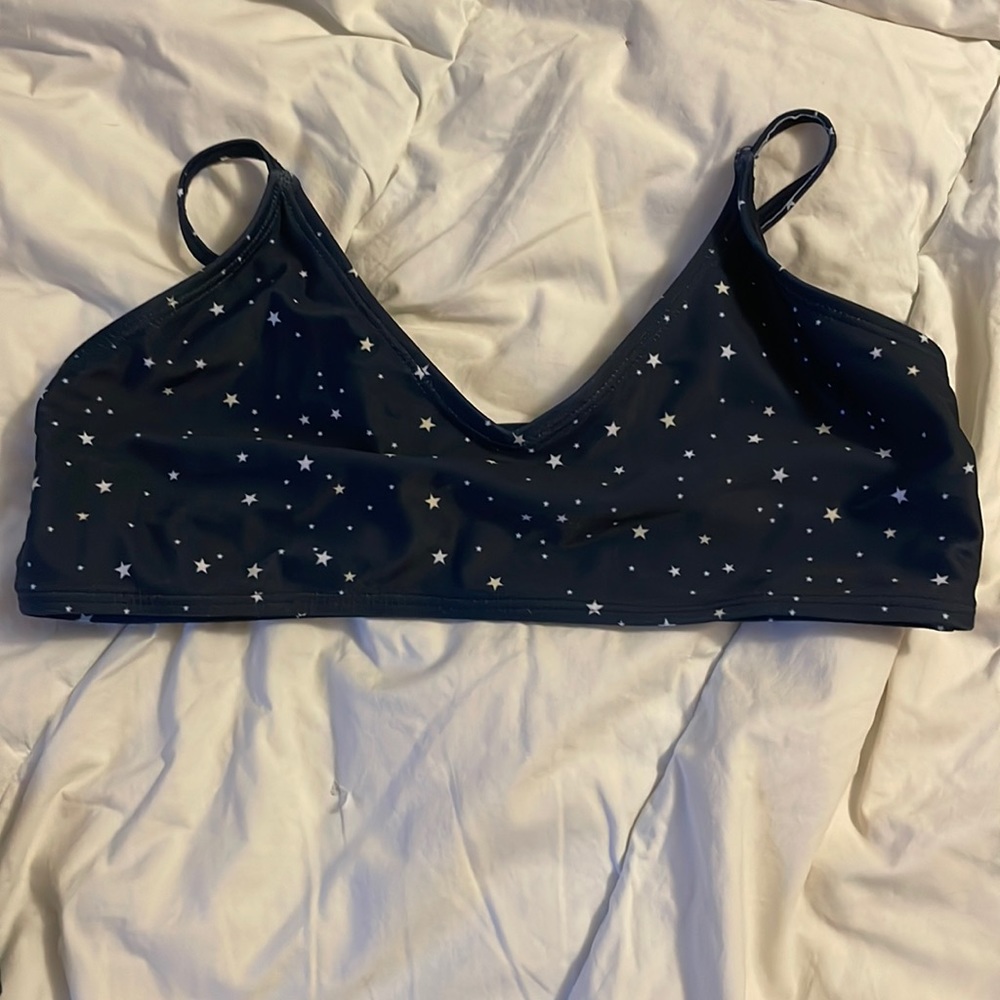 adorable starry blue bikini top